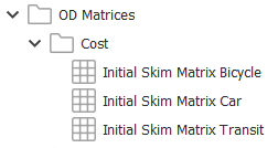 Lista de matrizes OD