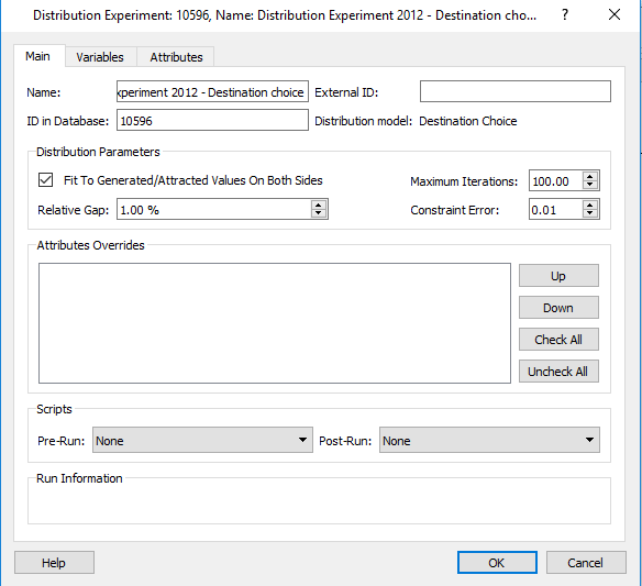 Experimento de Distribuição