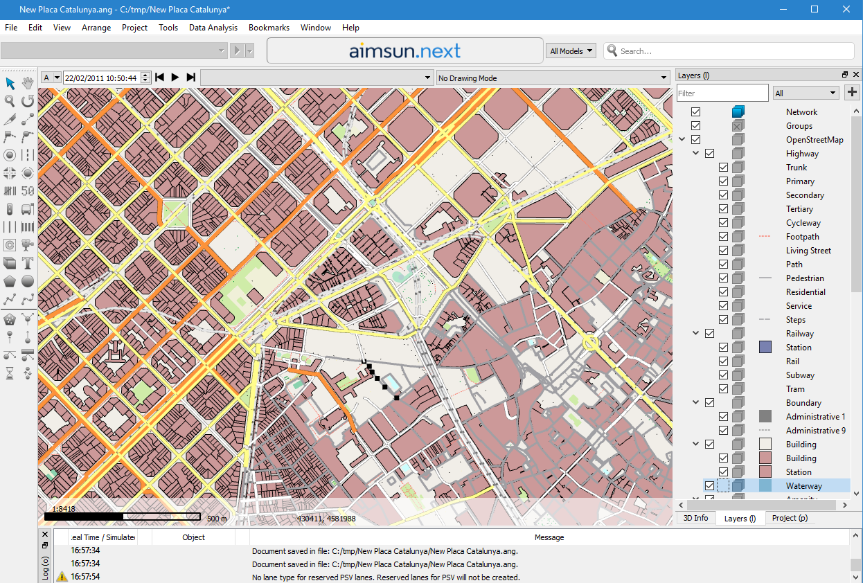 Rede importada OpenStreetMap