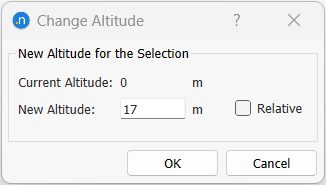 Diálogo de Alteração de Altitude