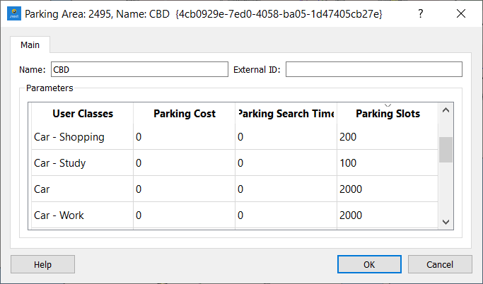 Editor de Área de Estacionamento