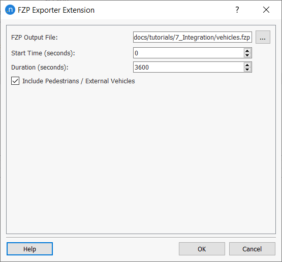 Opções do Exportador FZP