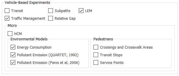 Opções de Consumo de Combustível e Emissão Instantânea no editor de Cenário Dinâmico